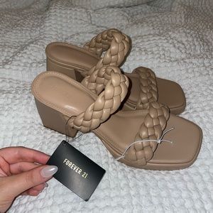 Forever 21 open toe heels